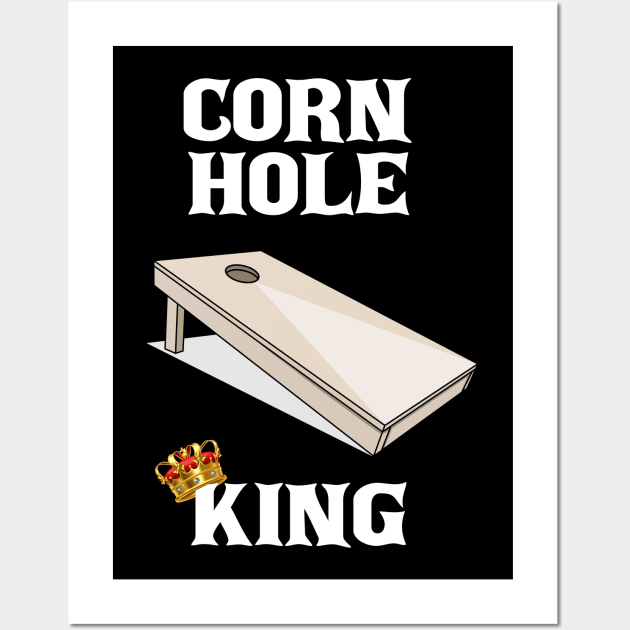 Cornhole King Crown Wall Art by LetsBeginDesigns